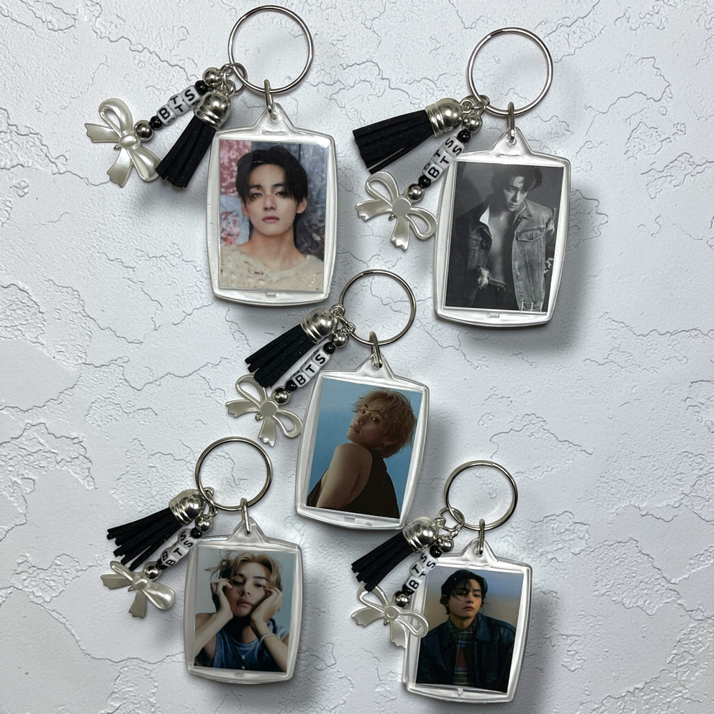 Taehyung Photo Keychains