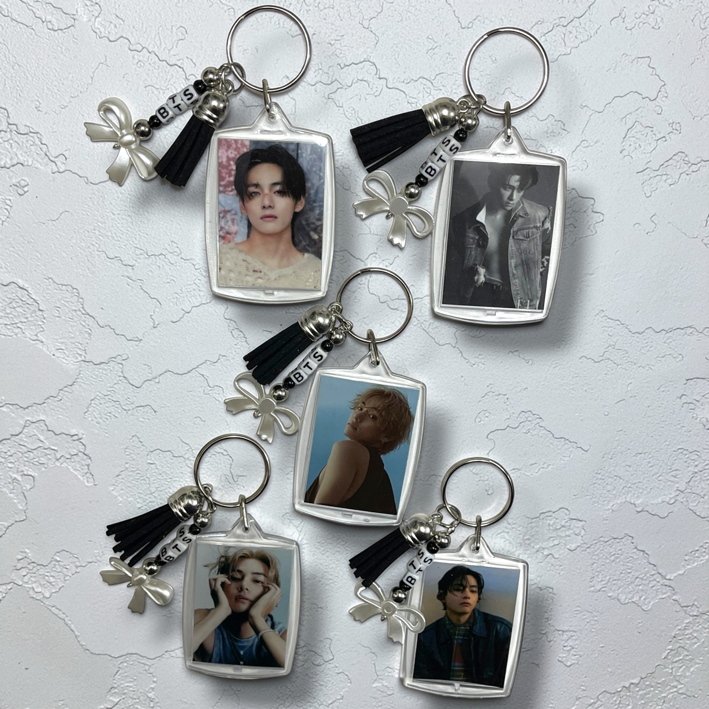 Taehyung Photo Keychains