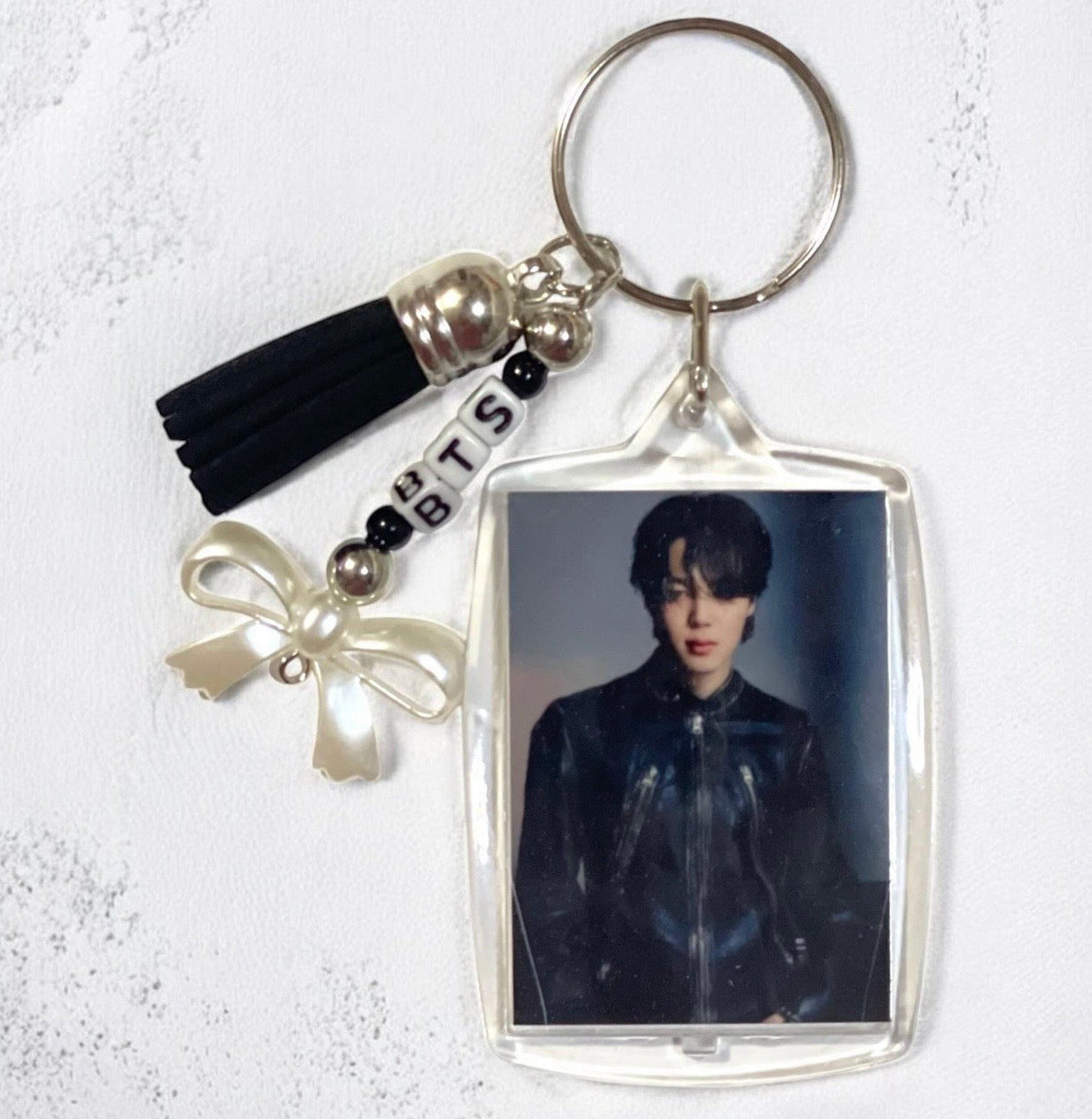 Jimin Photo Keychain