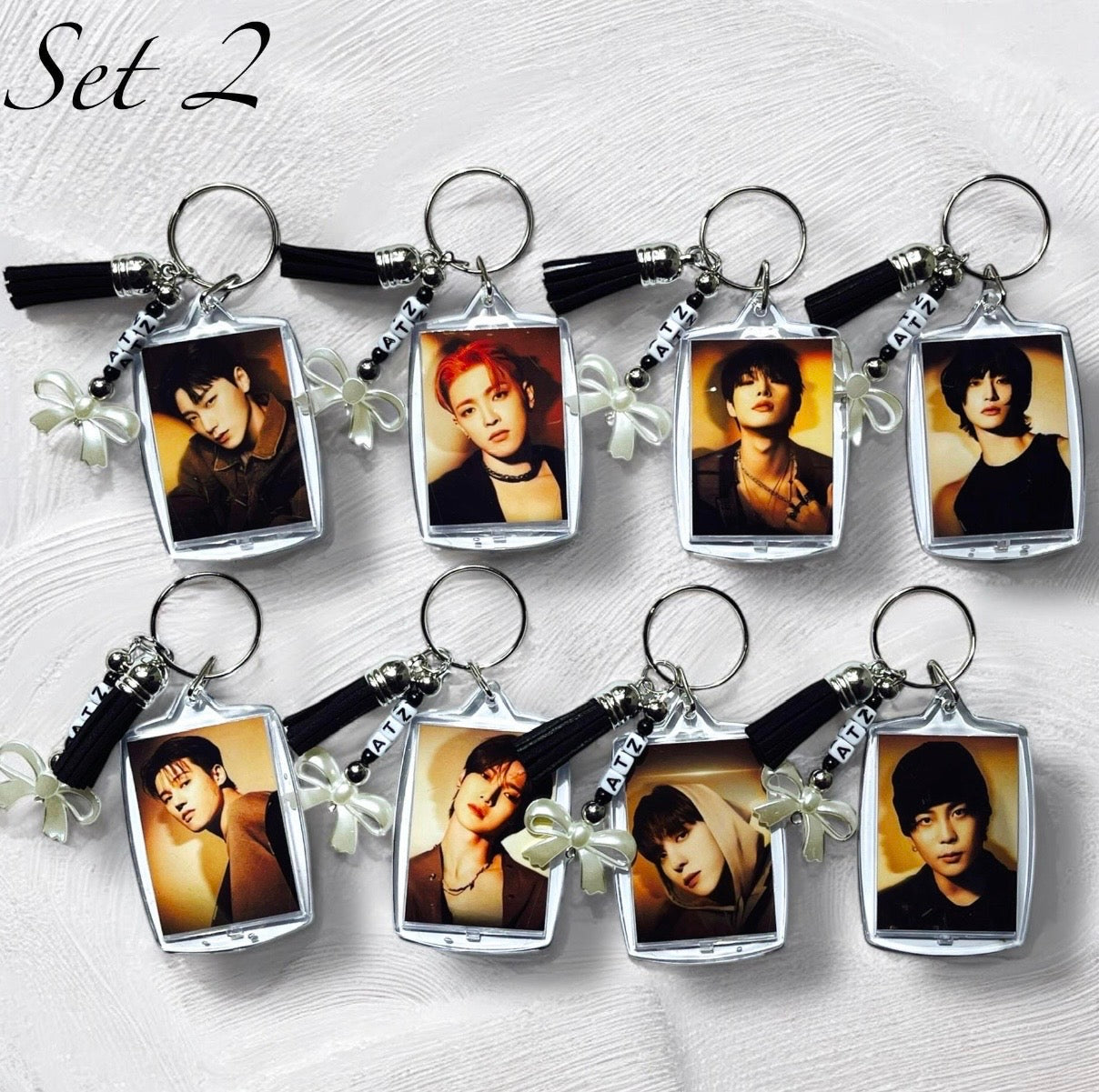 Ateez Photo Keychain