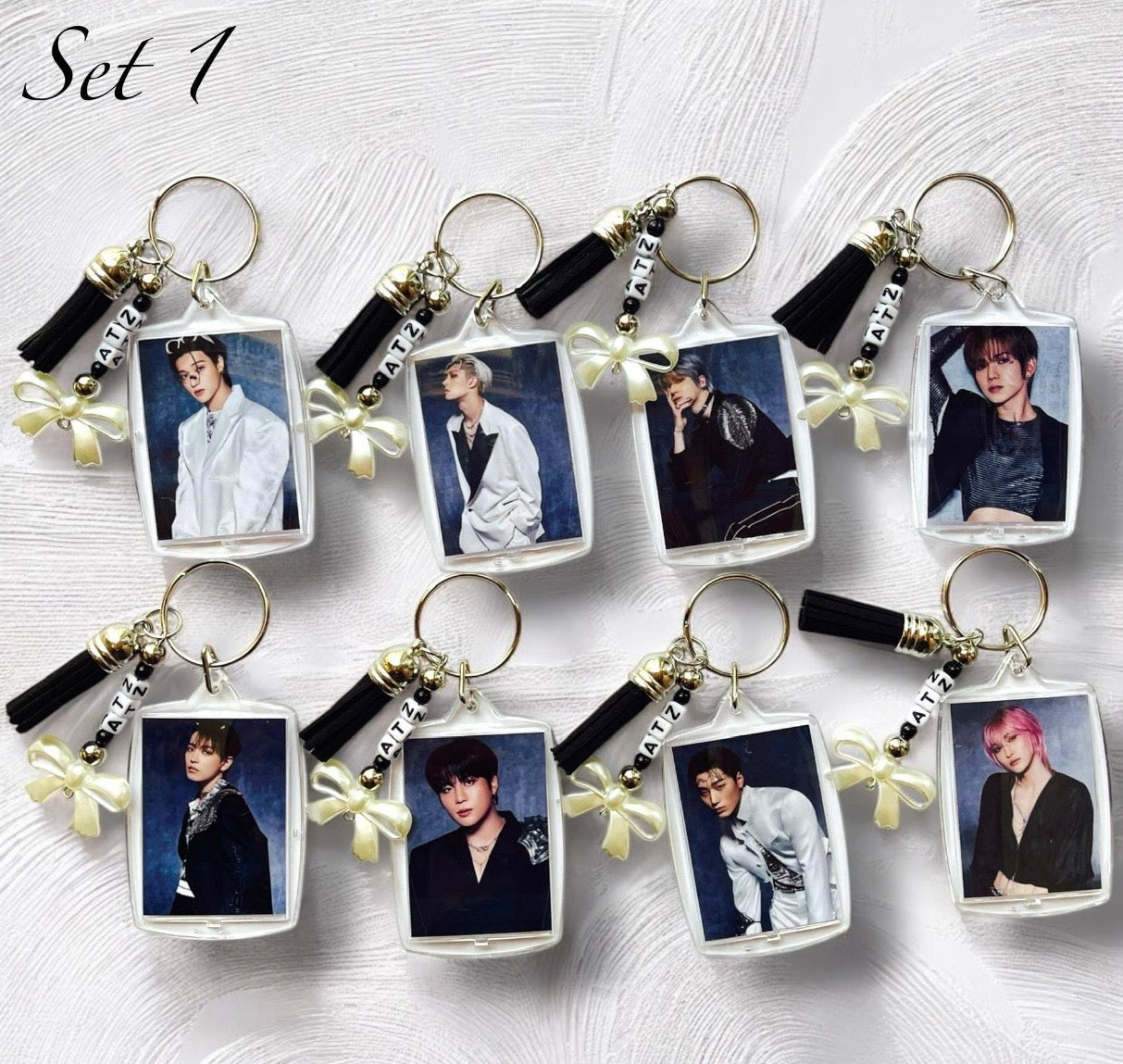 Ateez Photo Keychain